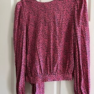 Pink blouse kaylee laurella L open back